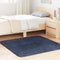 vidaXL - Hoogpolig - vloerkleed - NAVARRA - 120x120 - cm - polyester - marineblauw