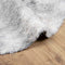 vidaXL - Hoogpolig - vloerkleed - NAVARRA - 120x120 - cm - polyester - lichtgrijs