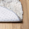 vidaXL - Hoogpolig - vloerkleed - NAVARRA - 120x120 - cm - polyester - lichtgrijs