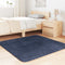 vidaXL - Hoogpolig - vloerkleed - NAVARRA - 120x120 - cm - polyester - marineblauw