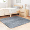 vidaXL - Hoogpolig - vloerkleed - NAVARRA - 120x120 - cm - polyester - zilvergrijs