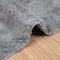 vidaXL - Hoogpolig - vloerkleed - NAVARRA - 120x120 - cm - polyester - zilvergrijs