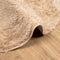 vidaXL - Hoogpolig - vloerkleed - NAVARRA - 120x120 - cm - polyester - beige
