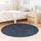 vidaXL - Hoogpolig - vloerkleed - NAVARRA - 120x120 - cm - polyester - marineblauw