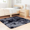 vidaXL - Hoogpolig - vloerkleed - NAVARRA - 120x120 - cm - polyester - donkergrijs
