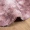 vidaXL - Hoogpolig - vloerkleed - NAVARRA - 120x120 - cm - polyester - stoffig - roze