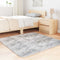 vidaXL - Hoogpolig - vloerkleed - NAVARRA - 120x120 - cm - polyester - lichtgrijs