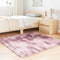 vidaXL - Hoogpolig - vloerkleed - NAVARRA - 120x120 - cm - polyester - stoffig - roze