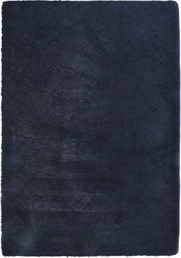 vidaXL - Hoogpolig - vloerkleed - NAVARRA - 120x170 - cm - polyester - marineblauw