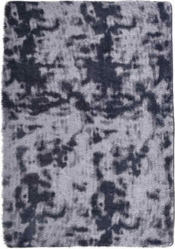 vidaXL - Hoogpolig - vloerkleed - NAVARRA - 120x170 - cm - polyester - donkergrijs