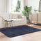 vidaXL - Hoogpolig - vloerkleed - NAVARRA - 120x170 - cm - polyester - marineblauw