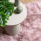 vidaXL - Hoogpolig - vloerkleed - NAVARRA - 120x170 - cm - polyester - stoffig - roze
