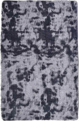 vidaXL - Hoogpolig - vloerkleed - NAVARRA - 130x200 - cm - polyester - donkergrijs