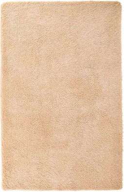 vidaXL - Hoogpolig - vloerkleed - NAVARRA - 130x200 - cm - polyester - beige