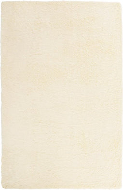 vidaXL - Hoogpolig - vloerkleed - NAVARRA - 130x200 - cm - polyester - crèmekleurig