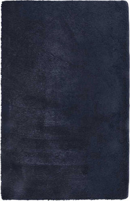 vidaXL - Hoogpolig - vloerkleed - NAVARRA - 130x200 - cm - polyester - marineblauw