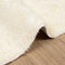 vidaXL - Hoogpolig - vloerkleed - NAVARRA - 130x200 - cm - polyester - crèmekleurig