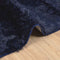 vidaXL - Hoogpolig - vloerkleed - NAVARRA - 130x200 - cm - polyester - marineblauw