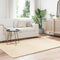vidaXL - Hoogpolig - vloerkleed - NAVARRA - 130x200 - cm - polyester - crèmekleurig