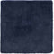 vidaXL - Hoogpolig - vloerkleed - NAVARRA - 160x160 - cm - polyester - marineblauw