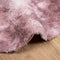 vidaXL - Hoogpolig - vloerkleed - NAVARRA - 160x160 - cm - polyester - stoffig - roze