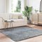 vidaXL - Hoogpolig - vloerkleed - NAVARRA - 160x160 - cm - polyester - zilvergrijs
