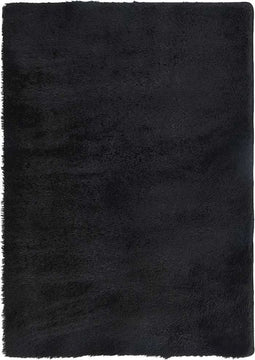vidaXL - Hoogpolig - vloerkleed - NAVARRA - 160x230 - cm - polyester - zwart