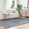 vidaXL - Hoogpolig - vloerkleed - NAVARRA - 160x230 - cm - polyester - zilvergrijs