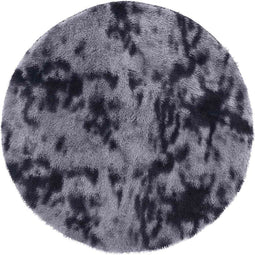 vidaXL - Hoogpolig - vloerkleed - NAVARRA - 200x200 - cm - polyester - donkergrijs