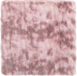 vidaXL - Hoogpolig - vloerkleed - NAVARRA - 200x200 - cm - polyester - stoffig - roze