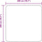 vidaXL - Hoogpolig - vloerkleed - NAVARRA - 200x200 - cm - polyester - donkergrijs