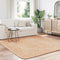 vidaXL - Hoogpolig - vloerkleed - NAVARRA - 200x200 - cm - polyester - beige