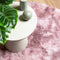 vidaXL - Hoogpolig - vloerkleed - NAVARRA - 200x200 - cm - polyester - stoffig - roze