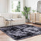 vidaXL - Hoogpolig - vloerkleed - NAVARRA - 200x200 - cm - polyester - donkergrijs