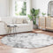 vidaXL - Hoogpolig - vloerkleed - NAVARRA - 200x200 - cm - polyester - lichtgrijs
