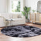 vidaXL - Hoogpolig - vloerkleed - NAVARRA - 200x200 - cm - polyester - donkergrijs