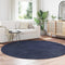 vidaXL - Hoogpolig - vloerkleed - NAVARRA - 200x200 - cm - polyester - marineblauw