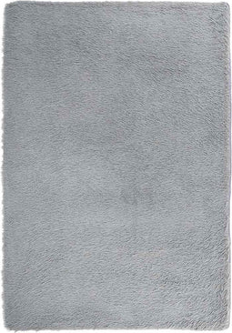 vidaXL - Hoogpolig - vloerkleed - NAVARRA - 200x290 - cm - polyester - zilvergrijs