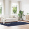 vidaXL - Hoogpolig - vloerkleed - NAVARRA - 200x290 - cm - polyester - marineblauw