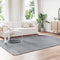 vidaXL - Hoogpolig - vloerkleed - NAVARRA - 200x290 - cm - polyester - zilvergrijs
