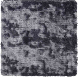 vidaXL - Hoogpolig - vloerkleed - NAVARRA - 240x240 - cm - polyester - donkergrijs