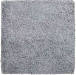 vidaXL - Hoogpolig - vloerkleed - NAVARRA - 240x240 - cm - polyester - zilvergrijs