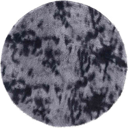 vidaXL - Hoogpolig - vloerkleed - NAVARRA - 240x240 - cm - polyester - donkergrijs
