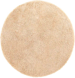 vidaXL - Hoogpolig - vloerkleed - NAVARRA - 240x240 - cm - polyester - beige