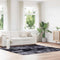 vidaXL - Hoogpolig - vloerkleed - NAVARRA - 240x240 - cm - polyester - donkergrijs