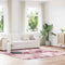 vidaXL - Hoogpolig - vloerkleed - NAVARRA - 240x240 - cm - polyester - stoffig - roze