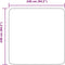 vidaXL - Hoogpolig - vloerkleed - NAVARRA - 240x240 - cm - polyester - lichtgrijs