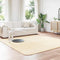 vidaXL - Hoogpolig - vloerkleed - NAVARRA - 240x240 - cm - polyester - crèmekleurig