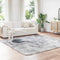 vidaXL - Hoogpolig - vloerkleed - NAVARRA - 240x240 - cm - polyester - lichtgrijs