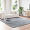 vidaXL - Hoogpolig - vloerkleed - NAVARRA - 240x240 - cm - polyester - zilvergrijs